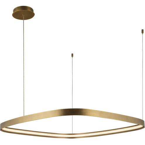 Kuzco Lighting PD78031-VB Yukon LED 31.5 inch Vintage Brass Pendant Ceiling Light