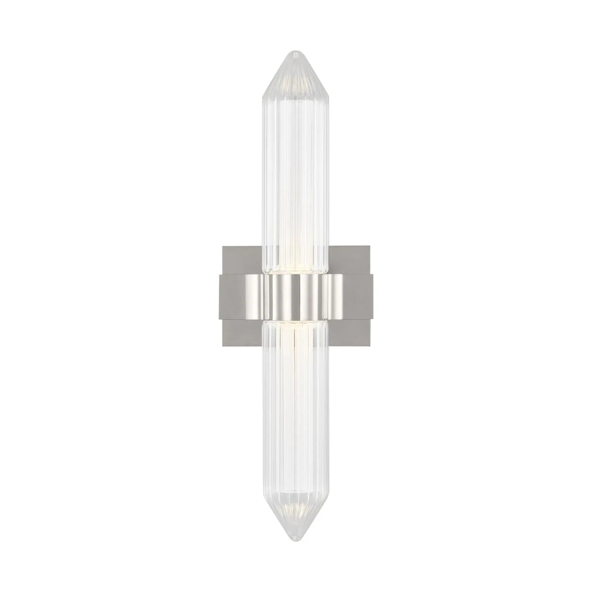 Visual Comfort Architectural 700BCLGSN23N-LED927-277 Langston 22.7" Polished Nickel Bath Vanity Light, 277V Integrated LED 2700K