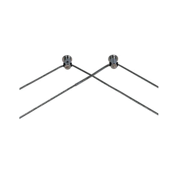 Visual Comfort Architectural 700KWSO01S Kable Lite Wall Turn - Satin Nickel - Pair - Includes Insulating Tubing