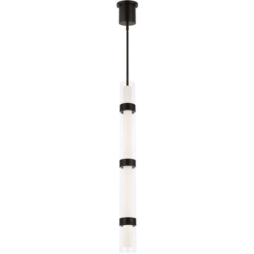 Visual Comfort Modern Collection 700TDWIT4B-LED930 Sean Lavin Wit 3.9" 4 Glass 62.2W 3000K LED Pendant Black Ceiling Light