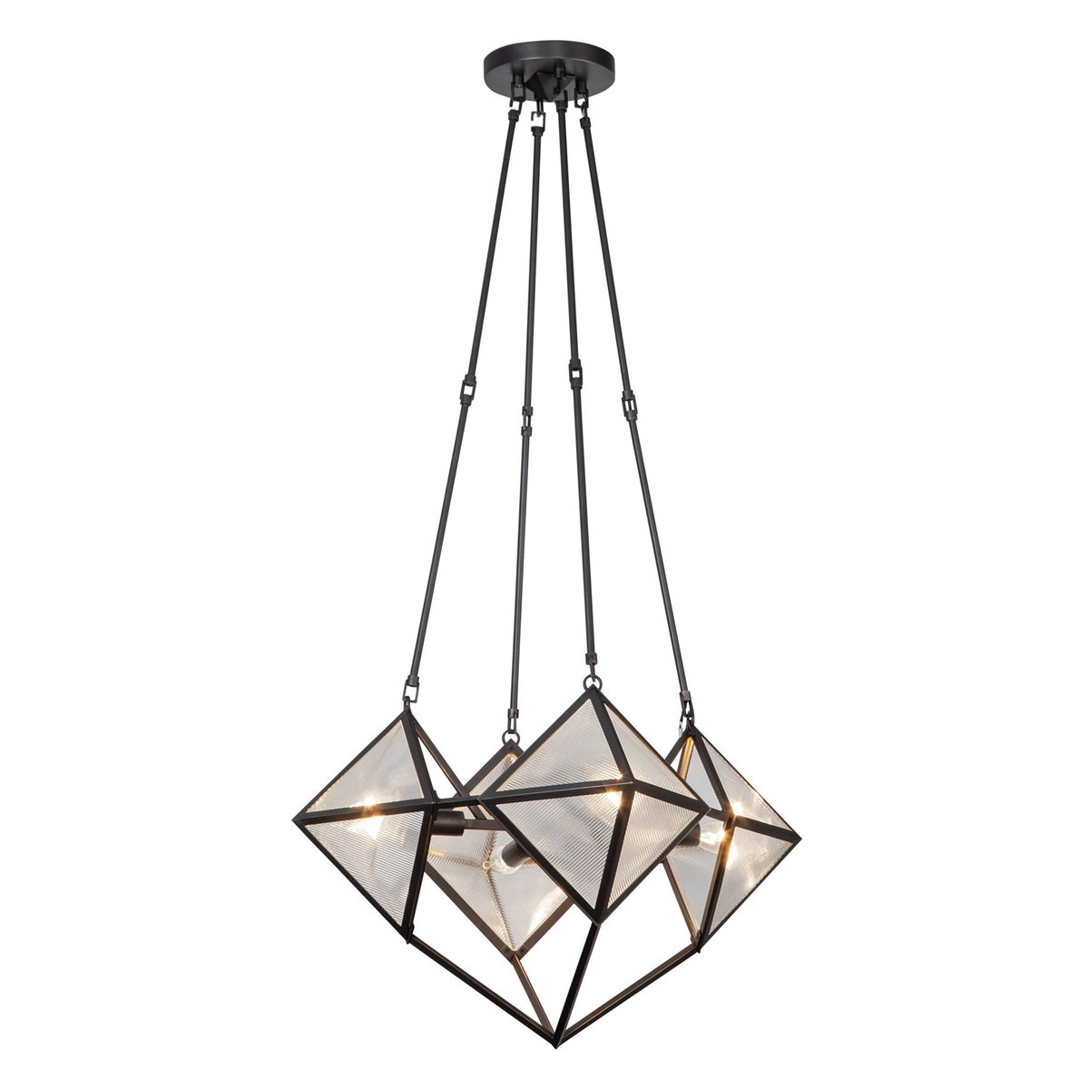 Alora Lighting CH332421UBCR Cairo 4 Light 21 inch Urban Bronze Chandelier Ceiling Light