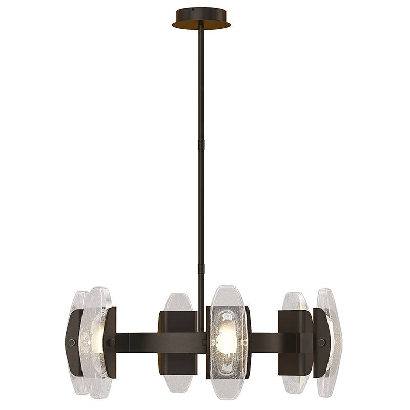 Visual Comfort Architectural 700WYT6MPZ-LED927 Modren Wythe 6-lt 30" LED Chandelier - Color Temperature: 2700K - Voltage: 120-277V - Finish: Plated Dark Bronze