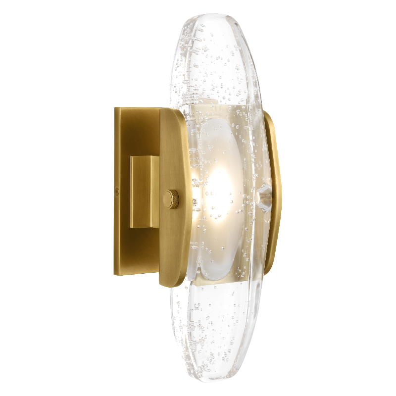 Visual Comfort Architectural 700WSWYT15BR-LED927 Modren Wythe 1-lt 15" Tall LED Wall Sconce - Voltage: 120V - Color Temperature: 2700K - Finish: Plated Brass