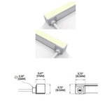 Core Lighting LNT65SPA-F-HB-AM-24-16-IP67EF-HW36 LED Strip Horizontal Bend Amber End Feed Sauna/Steam Rated Flexible Neon Series