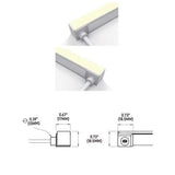 Core Lighting LNT65SPA-F-VB-30K-24-16-IP67BF-HW36 LED Strip Vertical Bend 3000K Bottom Feed Sauna/Steam Rated Flexible Neon Series