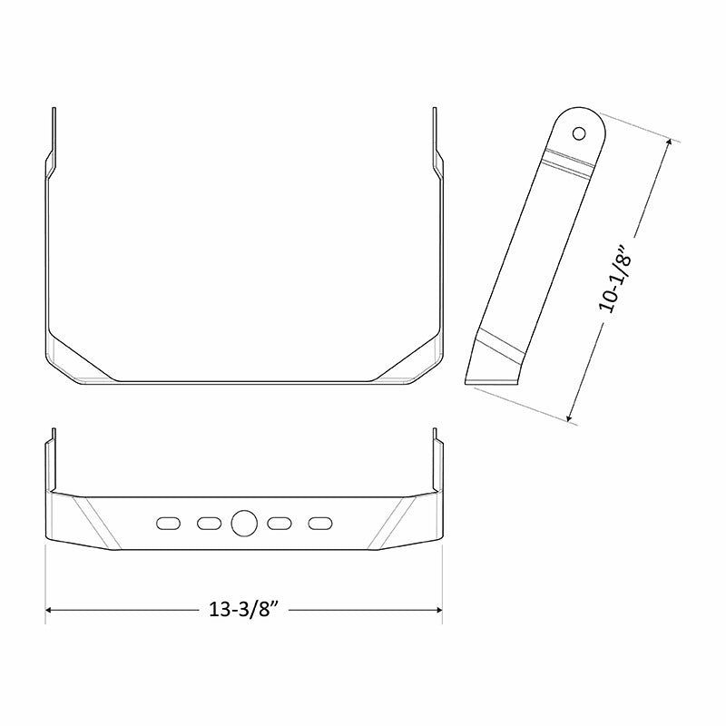 Westgate Lighting LFX-TR-A-BK, X And X-Pro Generation Flood-Area U Bracket For LG Housing Black