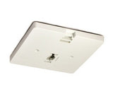 Nora Lighting NT-337S Monopoint Canopy for Low Voltage Track Head 120V Silver Finish