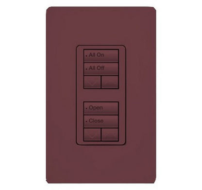 Lutron RRD-W2RLD RadioRA 2 Wall-mount Designer keypad dual group 2-button with dual raise/lower 120 VAC
