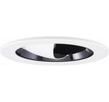 ELCO Lighting EL1445B 4 inch Adjustable Wall Wash Reflector Trim Black with White Ring Finish