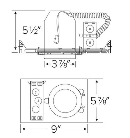 ELCO Lighting E3LCXXX 3″ Non-IC Airtight Single Wall Housing  Driver- BuyRite Electric