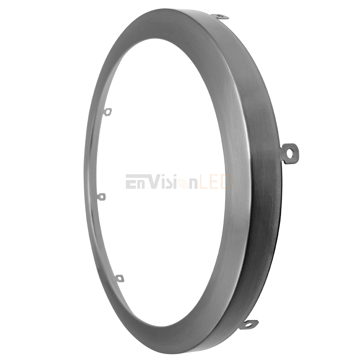 EnvisionLED SLDSKR-15-TRIM-BNI 15" Round Snap SlimLine Disk Trim Brushed Nickel