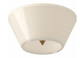 Kuzco Lighting FM45710-BG/GO 10" Holt Modern Opal LED Ceiling Light Fixture, Brushed Gold Finish