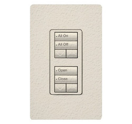 Lutron RRD-W2RLD RadioRA 2 Wall-mount Designer keypad dual group 2-button with dual raise/lower 120 VAC