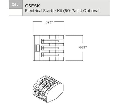 CREE LED Lighting CS14-22L-40K-10V 48" 22W 1" x 4' LED Linear Dimmable - BuyRite Electric