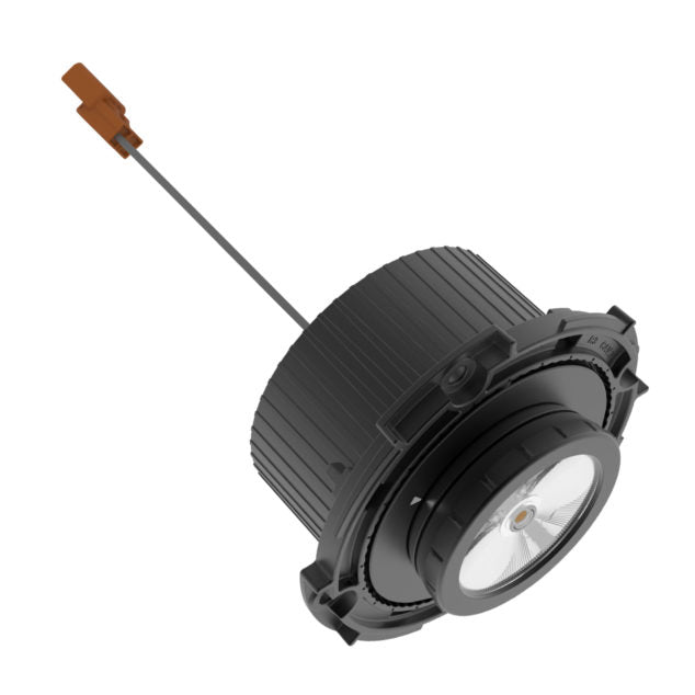 DMF LIGHTING DRD4M07930FL Adjustable LED Module New Construction 90+ CRI 750 lm 3000K Flood with  Black Finish