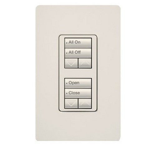 Lutron RRD-W2RLD RadioRA 2 Wall-mount Designer keypad dual group 2-button with dual raise/lower 120 VAC