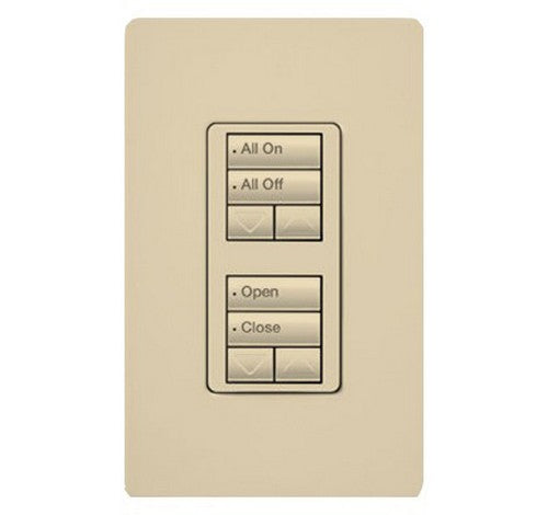 Lutron RRD-W2RLD RadioRA 2 Wall-mount Designer keypad dual group 2-button with dual raise/lower 120 VAC