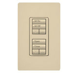 Lutron RRD-W2RLD RadioRA 2 Wall-mount Designer keypad dual group 2-button with dual raise/lower 120 VAC