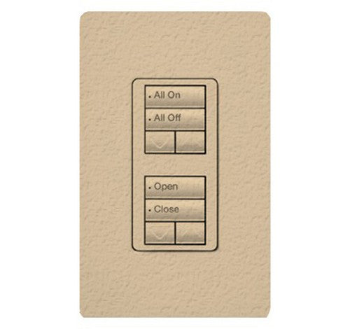 Lutron RRD-W2RLD RadioRA 2 Wall-mount Designer keypad dual group 2-button with dual raise/lower 120 VAC
