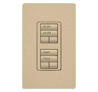 Lutron RRD-W2RLD RadioRA 2 Wall-mount Designer keypad dual group 2-button with dual raise/lower 120 VAC