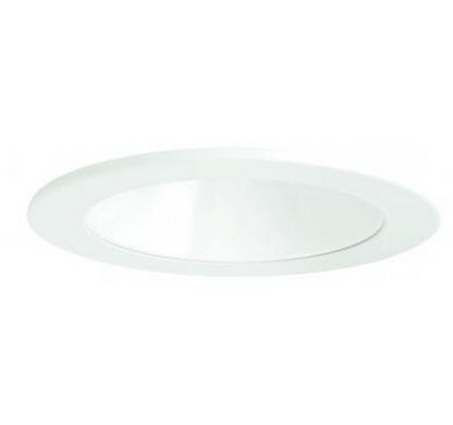 White ELCO Lighting 4" LED Module & Driver with Reflector Trim, featuring a smooth, circular design with a recessed center.