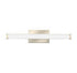 Lithonia Lighting FMVCSL Contemporary Square 24" Brushed Nickel LED Vanity  120-277V- BuyRite Electric