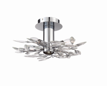 Eurofase Lighting 19382-012 Felina 4 Light 18 inch Flush Mount Ceiling Light Chrome Finish