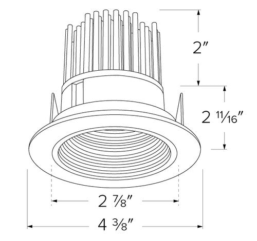 ELCO Lighting E314CXXX  LED Light Engine with Baffle Trim- BuyRite Electric