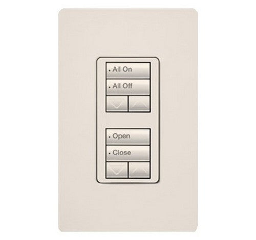 Lutron RRD-W2RLD RadioRA 2 Wall-mount Designer keypad dual group 2-button with dual raise/lower 120 VAC