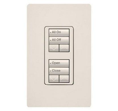 Lutron RRD-W2RLD RadioRA 2 Wall-mount Designer keypad dual group 2-button with dual raise/lower 120 VAC