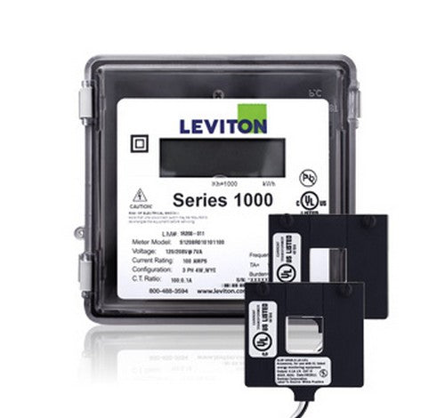 Leviton 1O240-4W Series 1000 400A 1P/3W Outdoor Kit w/2 Split Core CTs 120 ~ 208V - BuyRite Electric