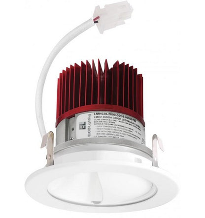 ELCO Lighting E411C1230W Cedar System 4 inch LED Light Engine with Wall Wash Reflector Trim White Finish 1250 Lumens 3000K