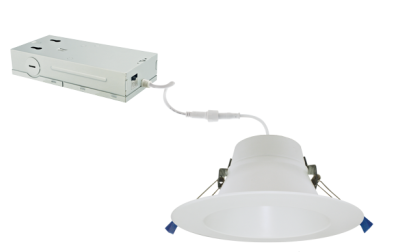 ELCO Lighting ERT695CT5DXW 6 Inch LED Recessed Downlight with 5-CCT Switch Triac/ELV/0-10V White Finish