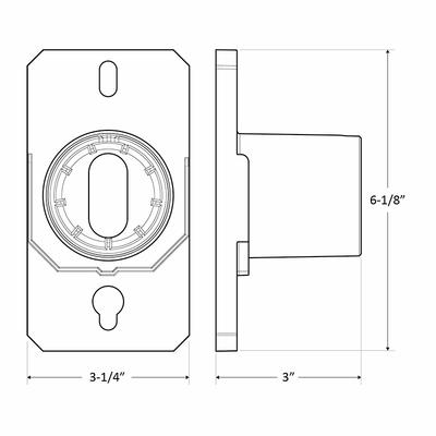 Westgate Lighting LFX-PASF, Pole Adapter For Slip Fit-Ter For LFX And LFXPRO And LF4PRO Series
