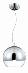 Eurofase Lighting 20453-015 Chromos 1 Light 10 inch Pendant Ceiling Light Small Chrome Finish
