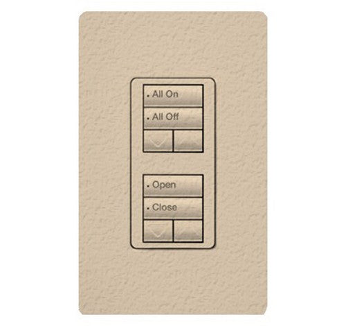 Lutron RRD-W2RLD RadioRA 2 Wall-mount Designer keypad dual group 2-button with dual raise/lower 120 VAC