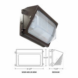 Westgate Lighting WMX-MD-20-80W-30K, X-Gen None Cut-Off Glass Wall Pack Medium Housing Adjustable 20W-80W 3000K 120-277V 0-10V Dimming