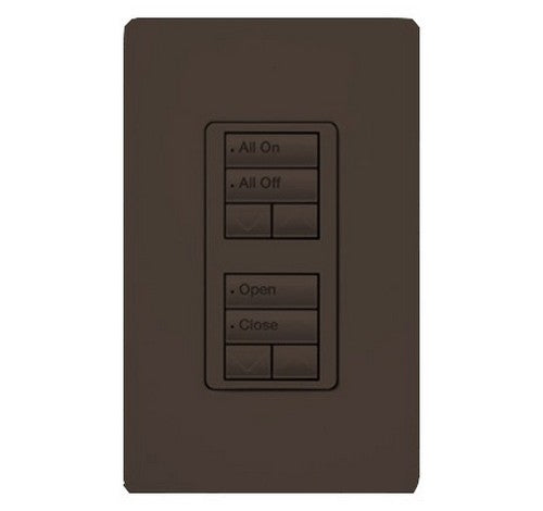 Lutron RRD-W2RLD RadioRA 2 Wall-mount Designer keypad dual group 2-button with dual raise/lower 120 VAC