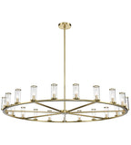 Alora Lighting CH309021NBCG Revolve 21 Light 60 inch Chandelier Ceiling Light Brass Finish