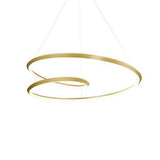 Kuzco Lighting PD22332-BG LED Ampersand Pendant Ceiling Light 120V Brushed Gold Finish