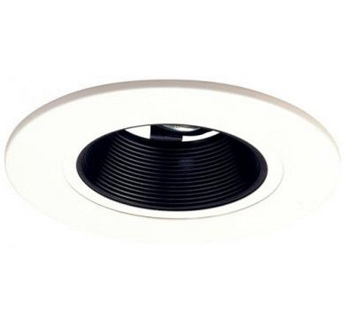 ELCO Lighting EL5493B 5 Inch Adjustable Baffle Trim Black with White Ring Finish- BuyRite Electric