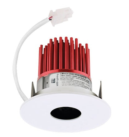 ELCO Lighting E329C1027B 3 Inch LED Light Engine with Pinhole Trim Black with White Ring Finish 1000 Lumens 2700K