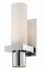 Eurofase Lighting 23277-038 Pillar 1 Light 5 inch Sconce Wall Light Chrome Finish