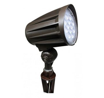 Westgate 12W LED Bullet Landscape Flood Light 12V AC/DC - Bronze - BuyRite Electric
