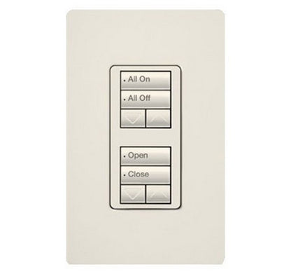 Lutron RRD-W2RLD RadioRA 2 Wall-mount Designer keypad dual group 2-button with dual raise/lower 120 VAC