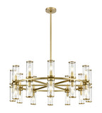 Alora Lighting CH309024NBCG Revolve 24 Light 32 inch Chandelier Ceiling Light Brass Finish