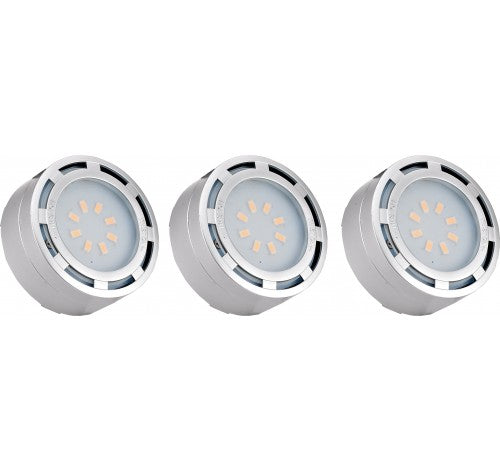 Westgate 4W LED 3-pack Puck Lights 120V Nickel - BuyRite Electric