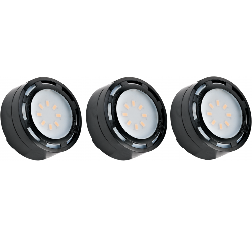 Westgate 4W LED 3-pack Puck Lights 120V Black - BuyRite Electric