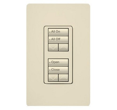 Lutron RRD-W2RLD RadioRA 2 Wall-mount Designer keypad dual group 2-button with dual raise/lower 120 VAC