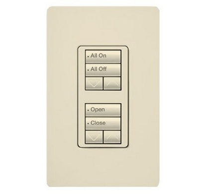 Lutron RRD-W2RLD RadioRA 2 Wall-mount Designer keypad dual group 2-button with dual raise/lower 120 VAC